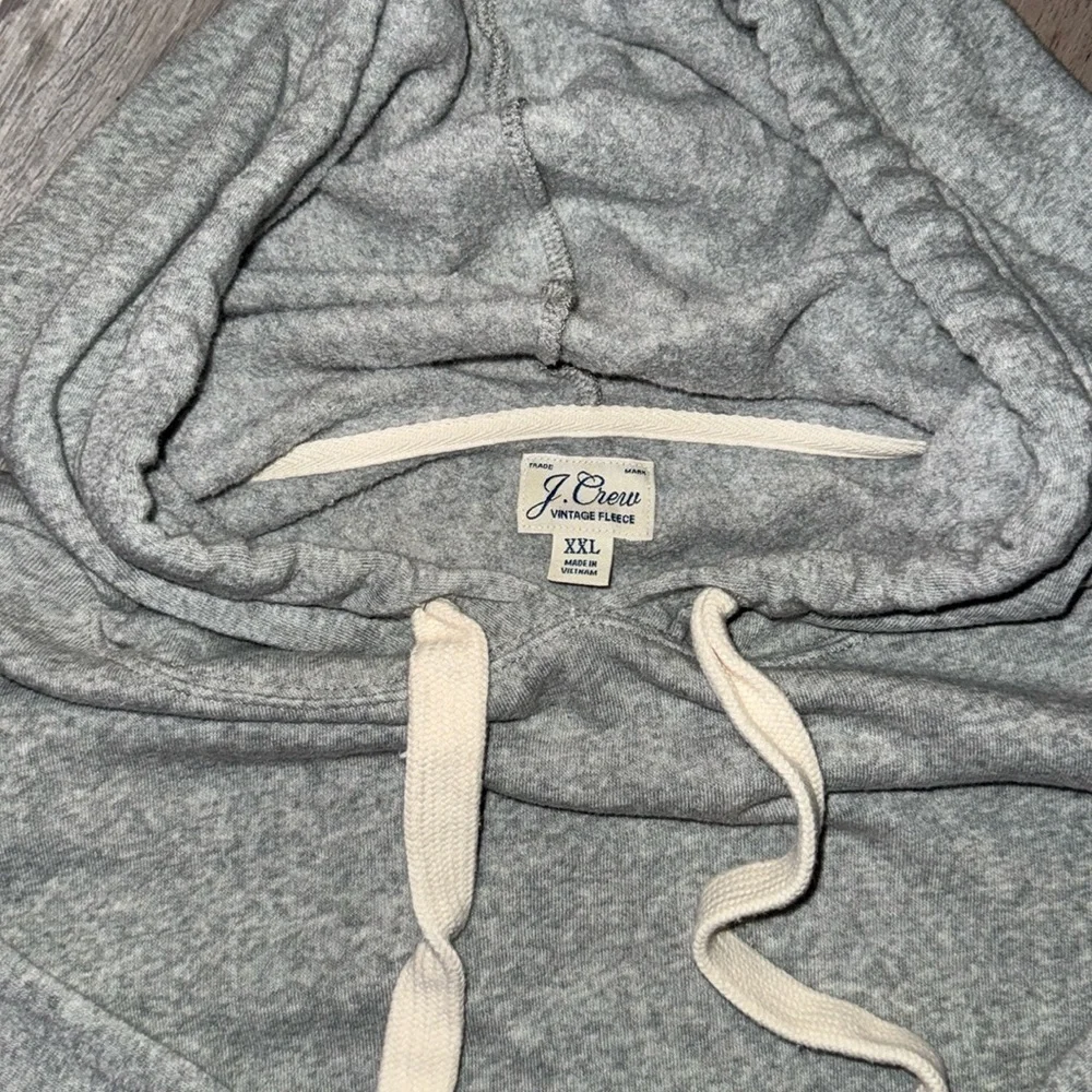 J.Crew XXL grey vintage cloud fleece hoodie